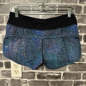 Lululemon Run Speed Shorts Multi Strive Mermaid blue purple